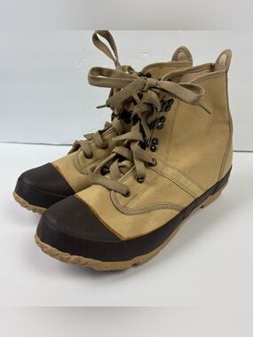 Hodgman Khaki Tan 19200 Steel Shank Caster Sz 7 Wading Fishing Boots Men Women